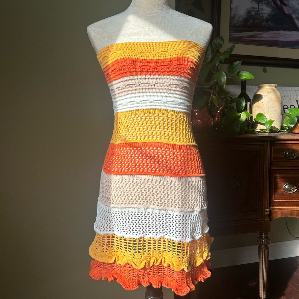 Crochet Tube Dress Coverup